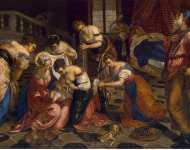 Tintoretto Jacopo Robusti Birth of John the Baptis - Hermitage